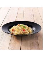 Prato pasta friend's time  vidro temperado preto luminarc