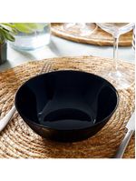 Saladeira arcopal zelie vidro temperado preto 6peças arcopal