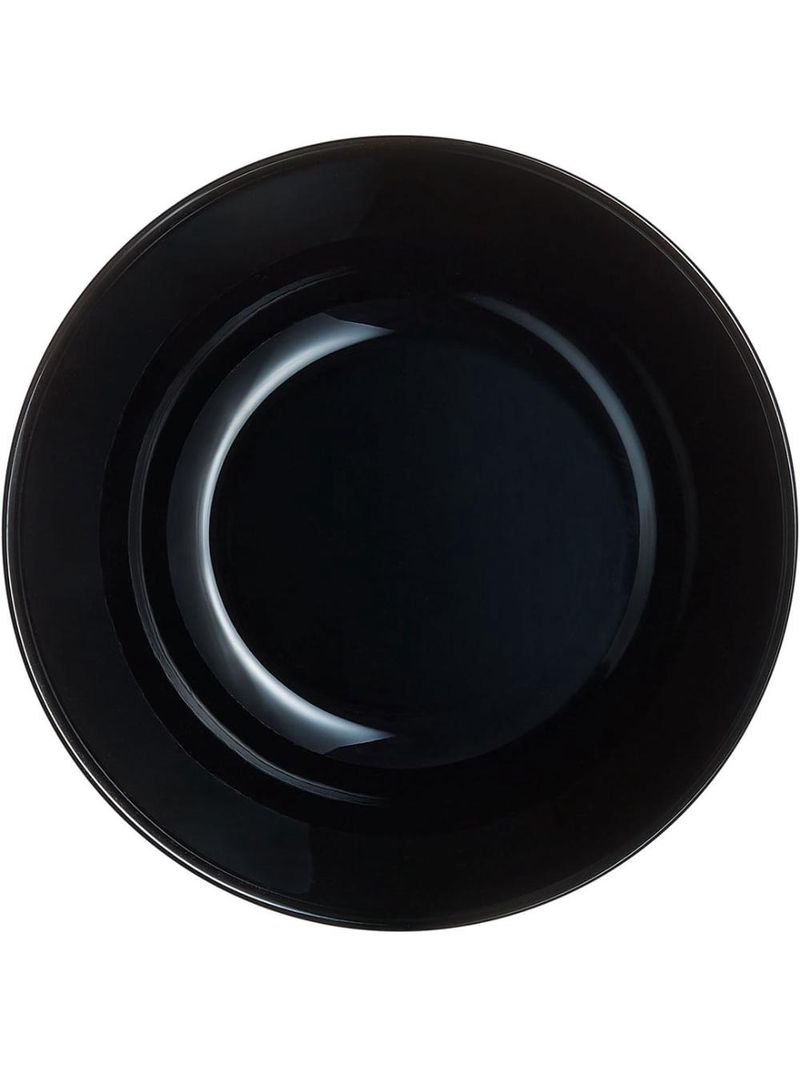 Saladeira arcopal zelie vidro temperado preto 6peças arcopal