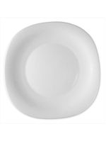 Prato sobremesa de vidro temperado branco 6 peças bormioli rocco parma