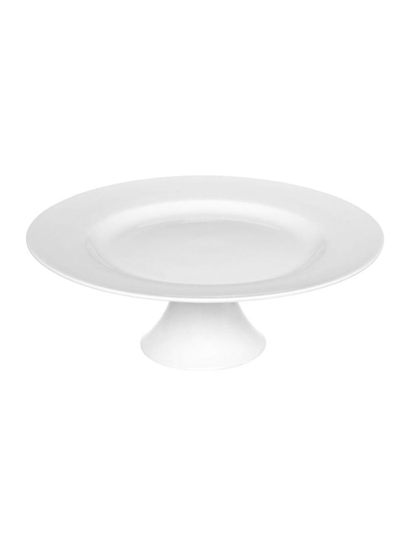 Prato porcelana com pé manhattan hauskraft branco 30 cm
