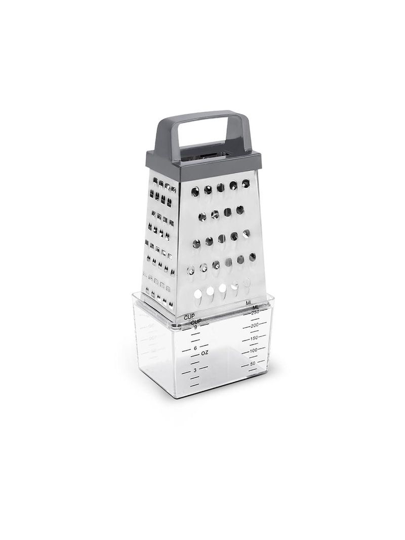 Ralador inox 4 faces com pote coletor 20,5cm top pratic brinox