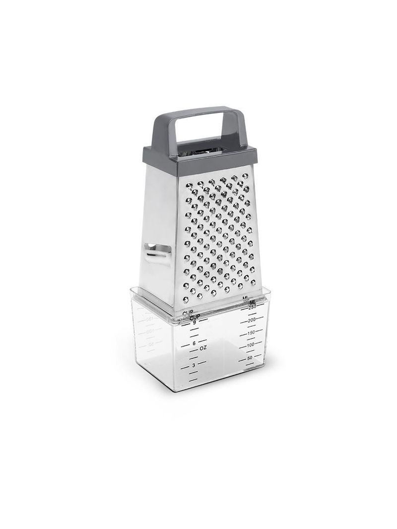 Ralador inox 4 faces com pote coletor 20,5cm top pratic brinox