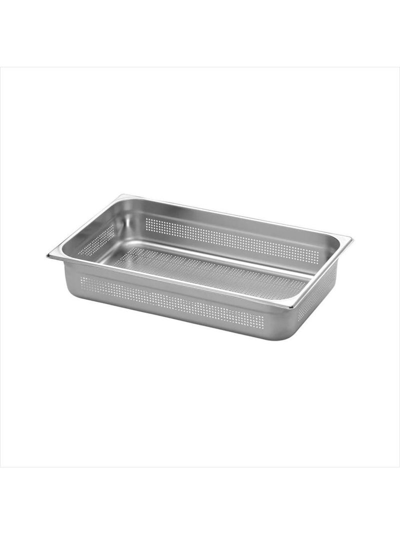 Cuba perfurada aço inox 201 1/1 sem alça