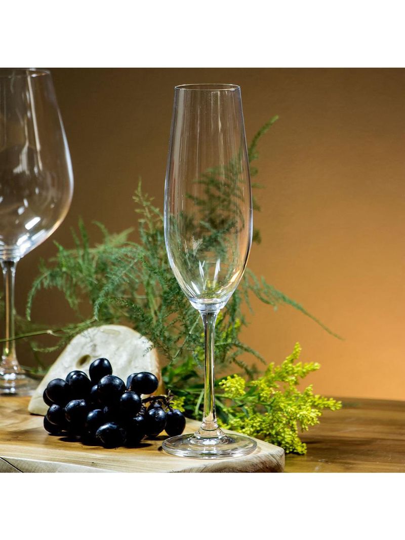 Taça champanhe bohemia sarah cristal 260 ml 6 peças