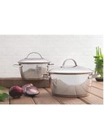 Jogo de panelas 7 peças allegra inox com pegador tramontina