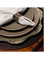 Jogo americano redondo 4 unidades -  renda granito