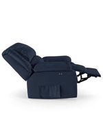 Poltrona Do Papai Reclinável Pietra Power Touch FH9 Pu Azul - Mpozenato