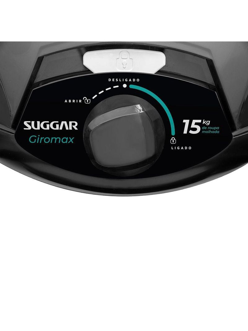 Centrífuga De Roupas Suggar Giromax 15Kg Preto 110V