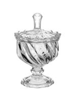 Potiche misten vidro transparente 14 x 9 x 9 cm