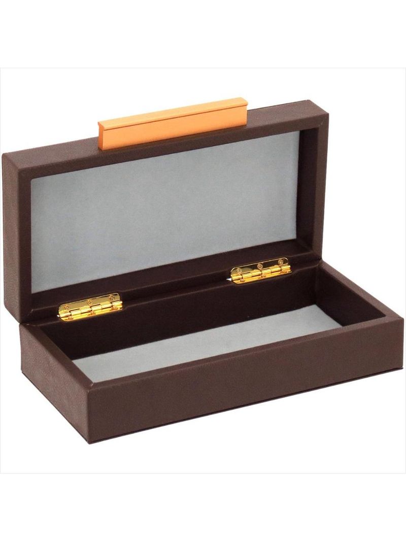 Caixa organizadora sintético marrom 3 peças - home&amp;co