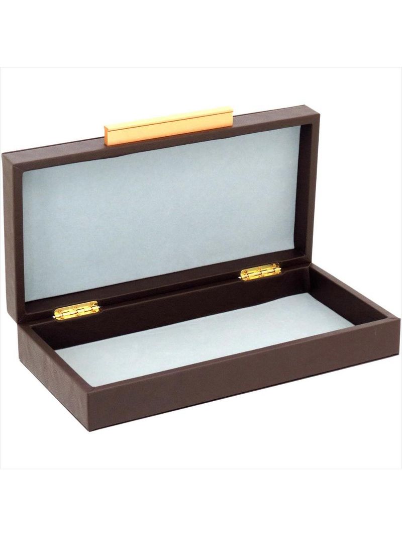 Caixa organizadora sintético marrom 3 peças - home&amp;co