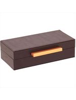 Caixa organizadora sintético marrom 3 peças - home&amp;co