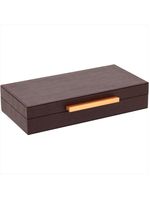 Caixa organizadora sintético marrom 3 peças - home&amp;co