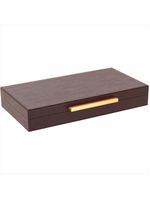 Caixa organizadora sintético marrom 3 peças - home&amp;co