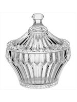 Potiche 11x13x13 cm vidro transparente violin - gs