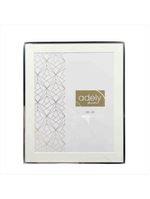 Porta retrato alumínio borda prateada 20 x 25 cm