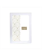 Porta-retrato 15x20 branco escovado - lumini - adely decor