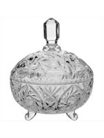 Potiche de cristal eco transparente - gs - 19x16x16 cm