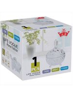 Potiche de cristal eco transparente - gs - 19x16x16 cm