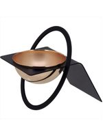 Adorno de metal 19x11x11cm preto