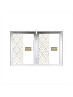 Porta-retrato 13x18 escovado - cinza com escovado pretos - adely decor