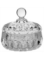 Potiche 11x11x11 cm vidro transparente brice - gs