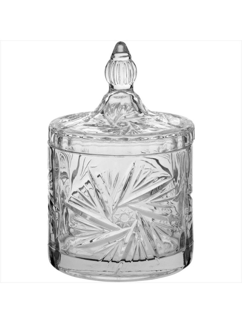 Potiche 16x10x10 cm vidro transparente - gs