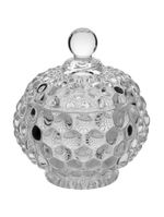 Potiche  vidro transparente 12x10x10cm gs