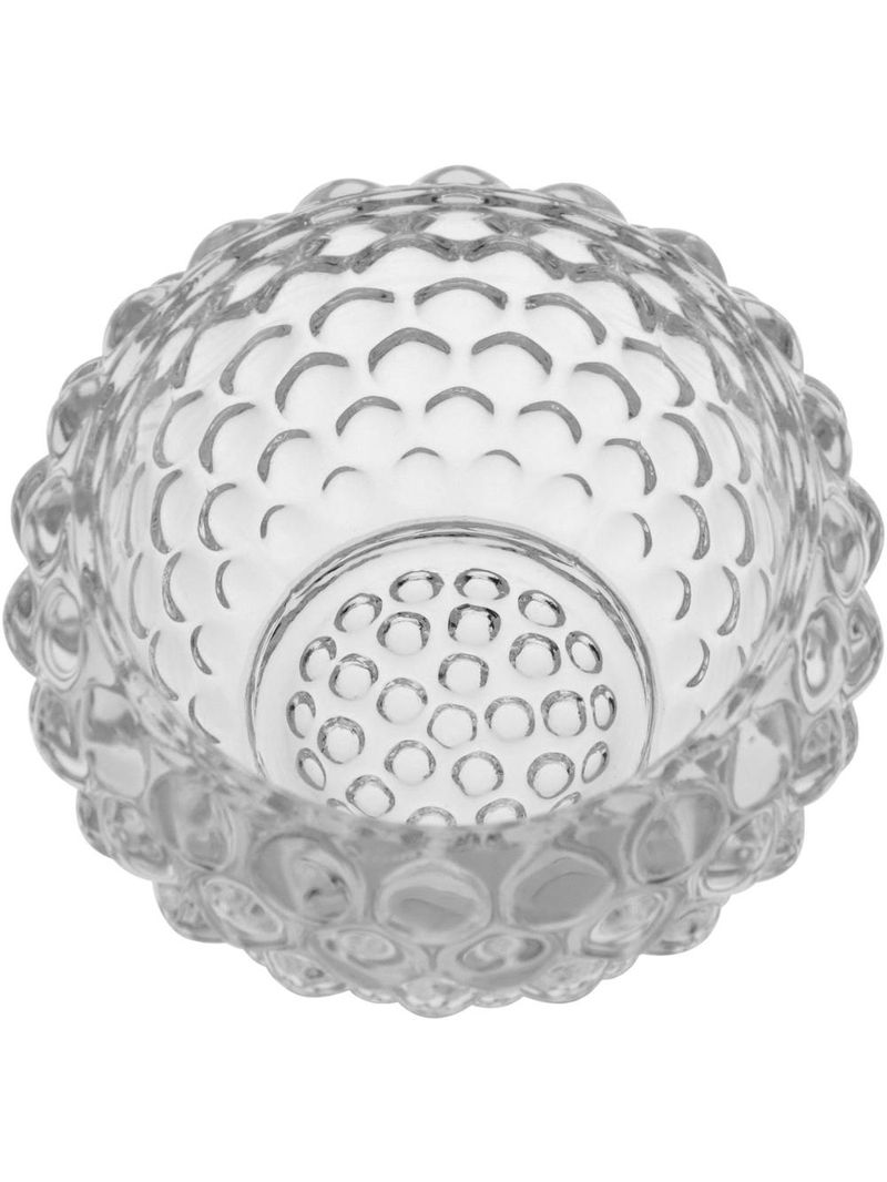 Potiche  vidro transparente 12x10x10cm gs