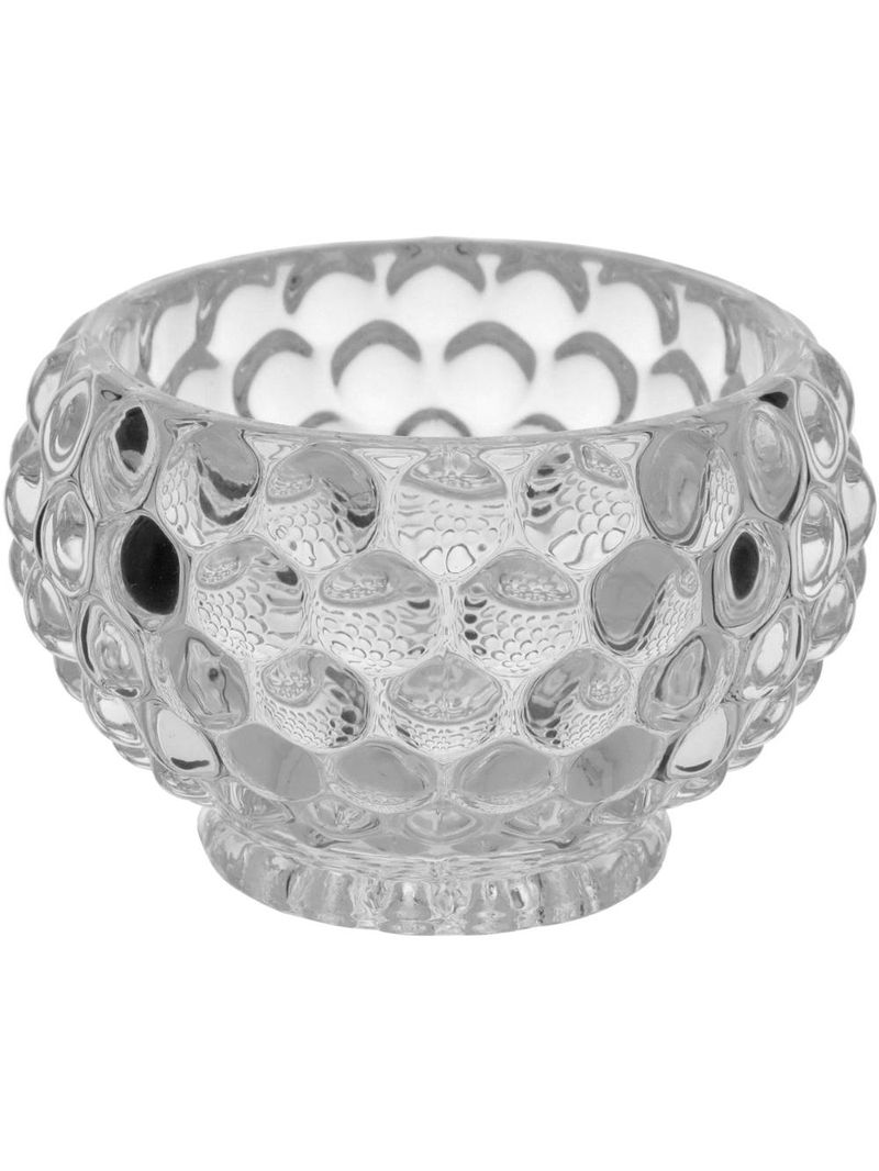 Potiche  vidro transparente 12x10x10cm gs