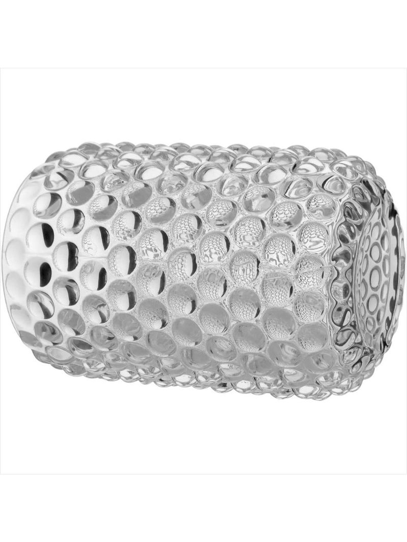 Castiçal vidro transparente 12x8x8cm - gs