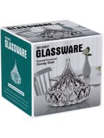 Potiche  vidro transparente 13x12x12cm gs