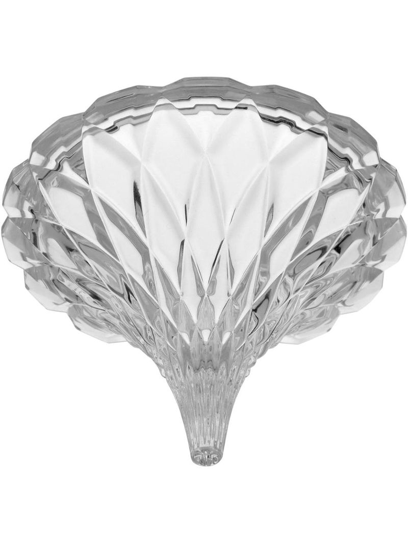 Potiche  vidro transparente 13x12x12cm gs