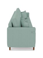 Sofá 2 Lugares Living 172cm Pé Madeira Zoe Boucle Pistache Z08 - Mpozenato