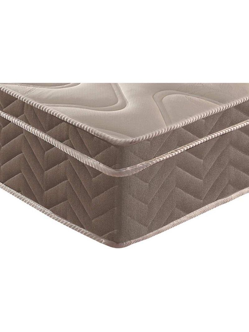 Cama Box Casal: Colchão Ortopédico Paropas D33/EP Confort Ultra Firme + Base CRC Fantasy Brown(138x188)