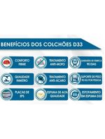Cama Box Casal: Colchão Ortopédico Paropas D33/EP Confort Ultra Firme + Base CRC Fantasy Brown(138x188)