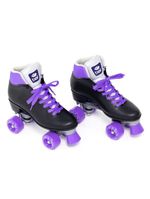 Patins bel quad retro basic preto/roxo tam 35