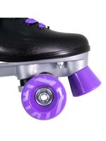 Patins bel quad retro basic preto/roxo tam 35