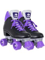 Patins bel quad retro basic preto/roxo tam 35