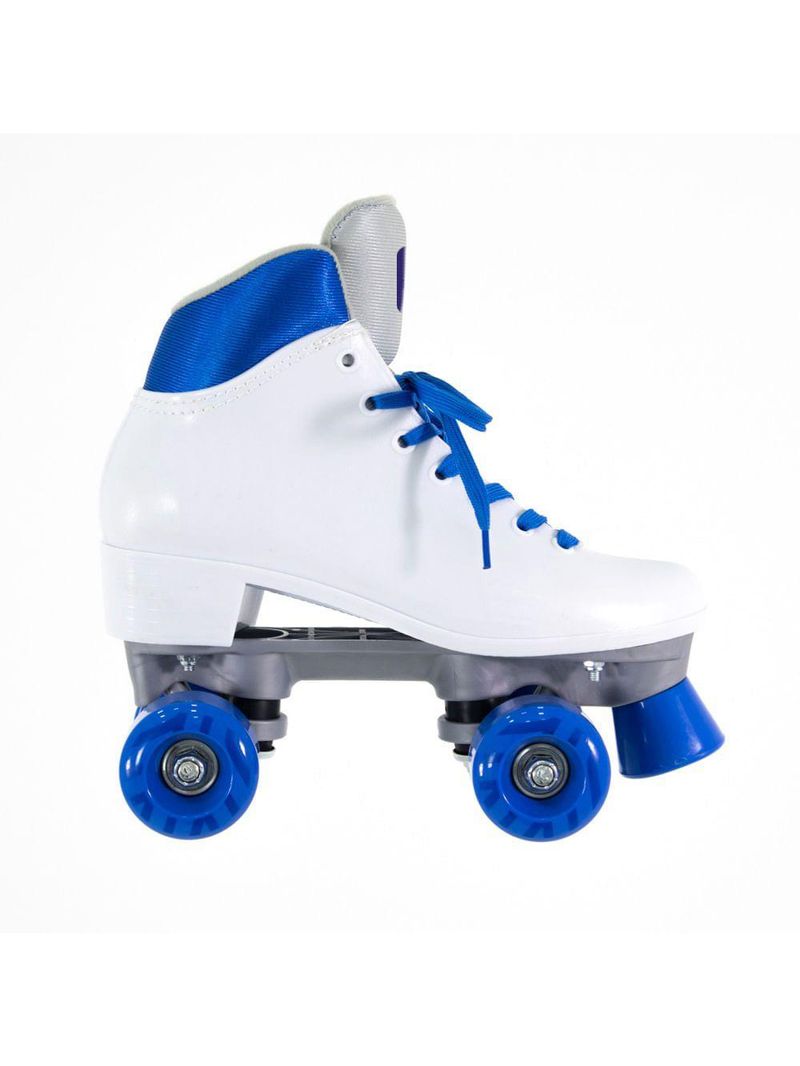 Patins bel quad - retro basic branco/ azul tam 38