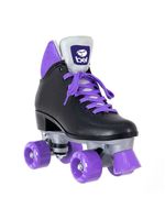 Patins bel quad retro basic preto/roxo tam 37