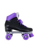 Patins bel quad retro basic preto/roxo tam 37