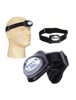 Lanterna para cabeça 5 leds preto western