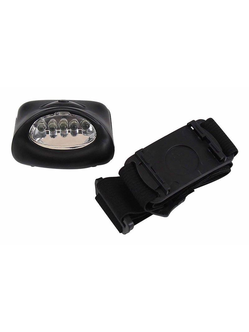 Lanterna para cabeça 5 leds preto western