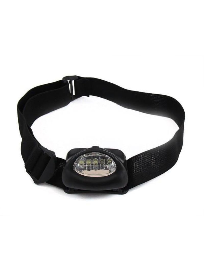 Lanterna para cabeça 5 leds preto western