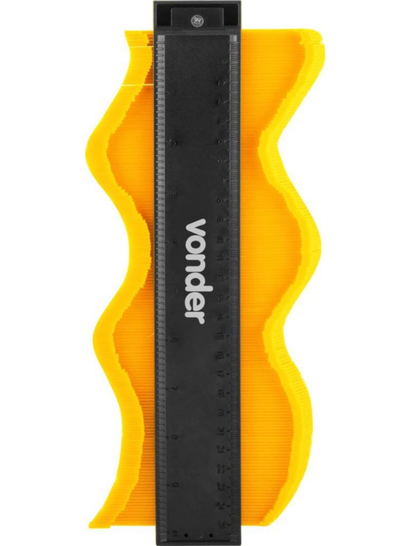 Gabarito copiador de contornos 25cm vonder