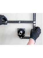 Jogo de gabarito e esquadro articulado vonder