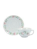 Jogo de jantar 30 peças chá café tereza porcelana schmidt