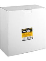 Lixeira retangular 5 litros inox cinza vonder